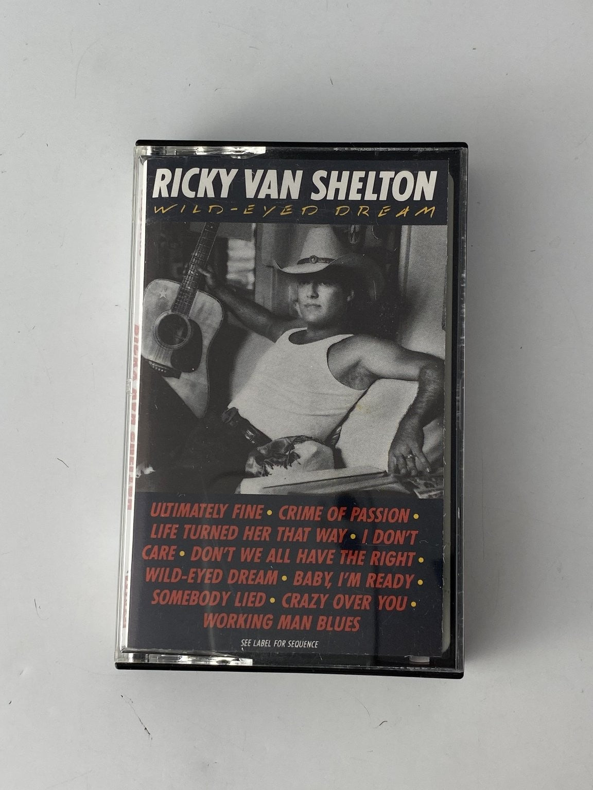 Ricky Van Shelton Wild-Eyed Dream Cassette 1987 Columbia Country