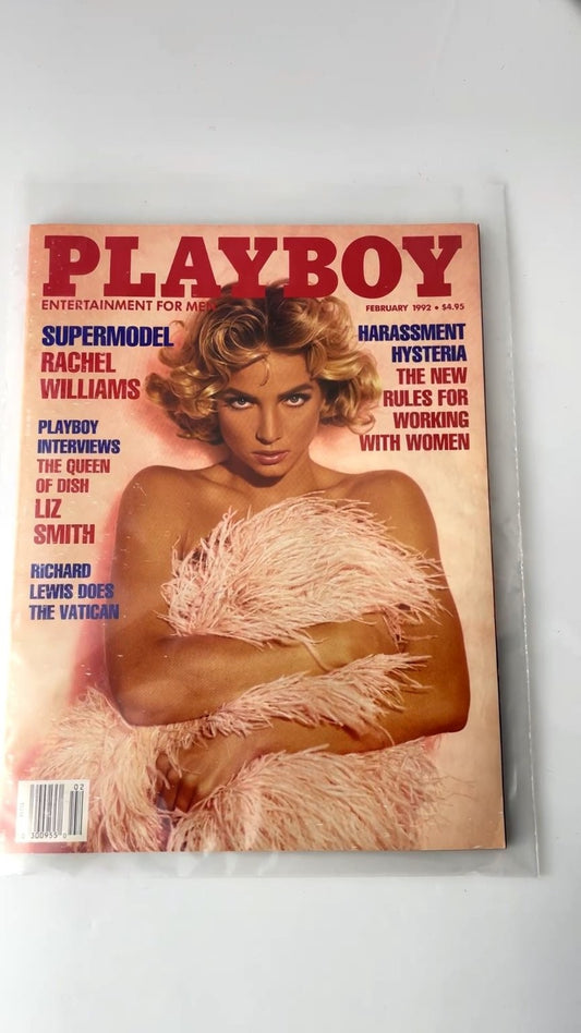 Playboy February 1992 Supermodel Rachel Williams Interview Illustrated