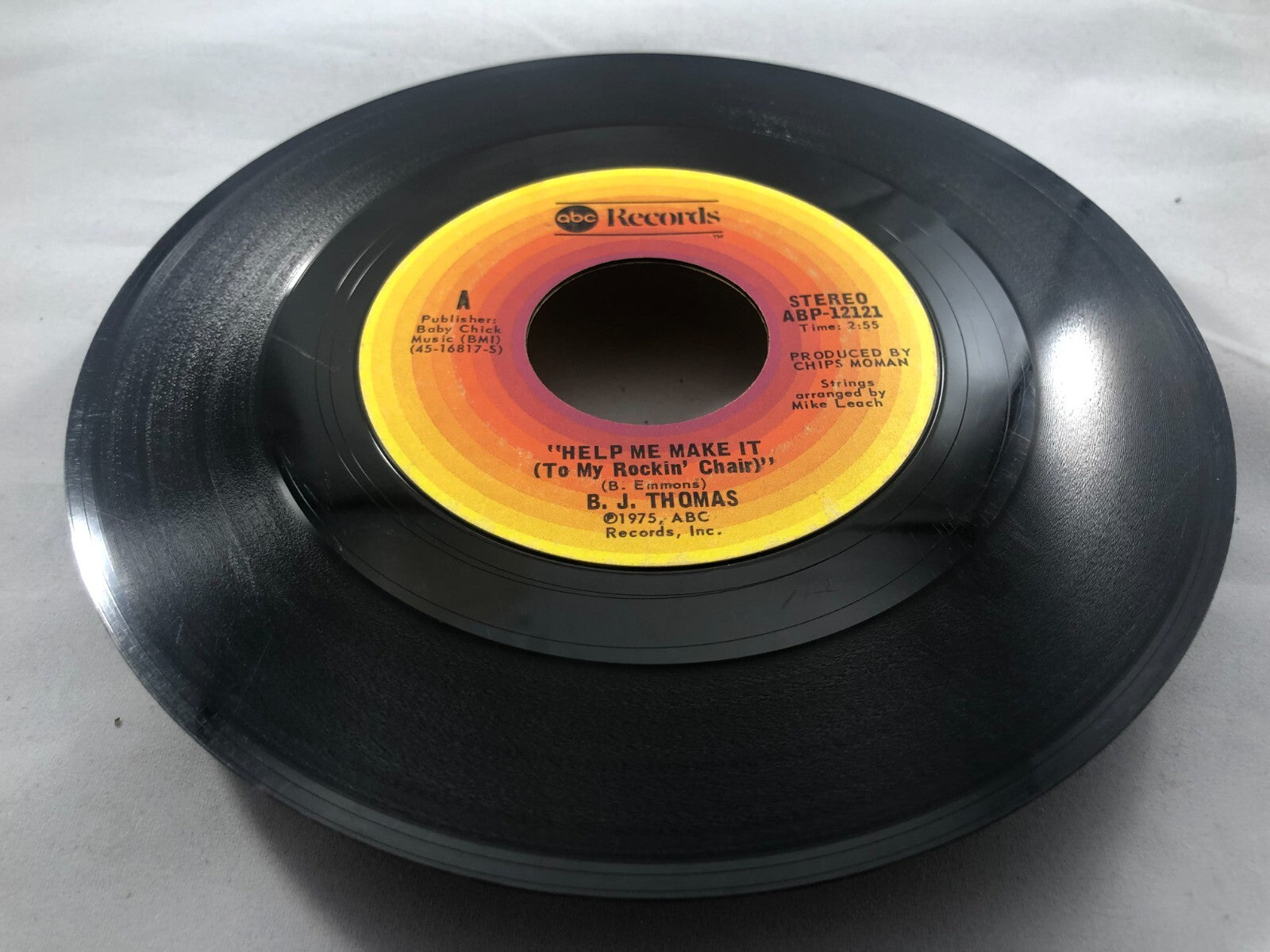 B.J Thomas 45 Help Me Make It To My Rocking Chair / We Are Happy Together G