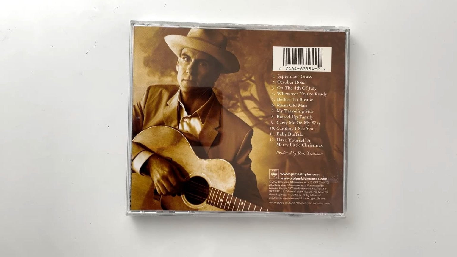 James Taylor - October Road CD 2002 Columbia Folk Rock Singer-Songwriter