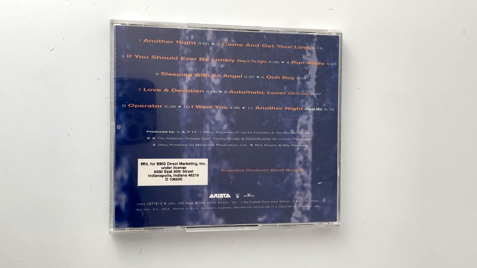 Real McCoy - Another Night CD 1995 Dance Pop Arista