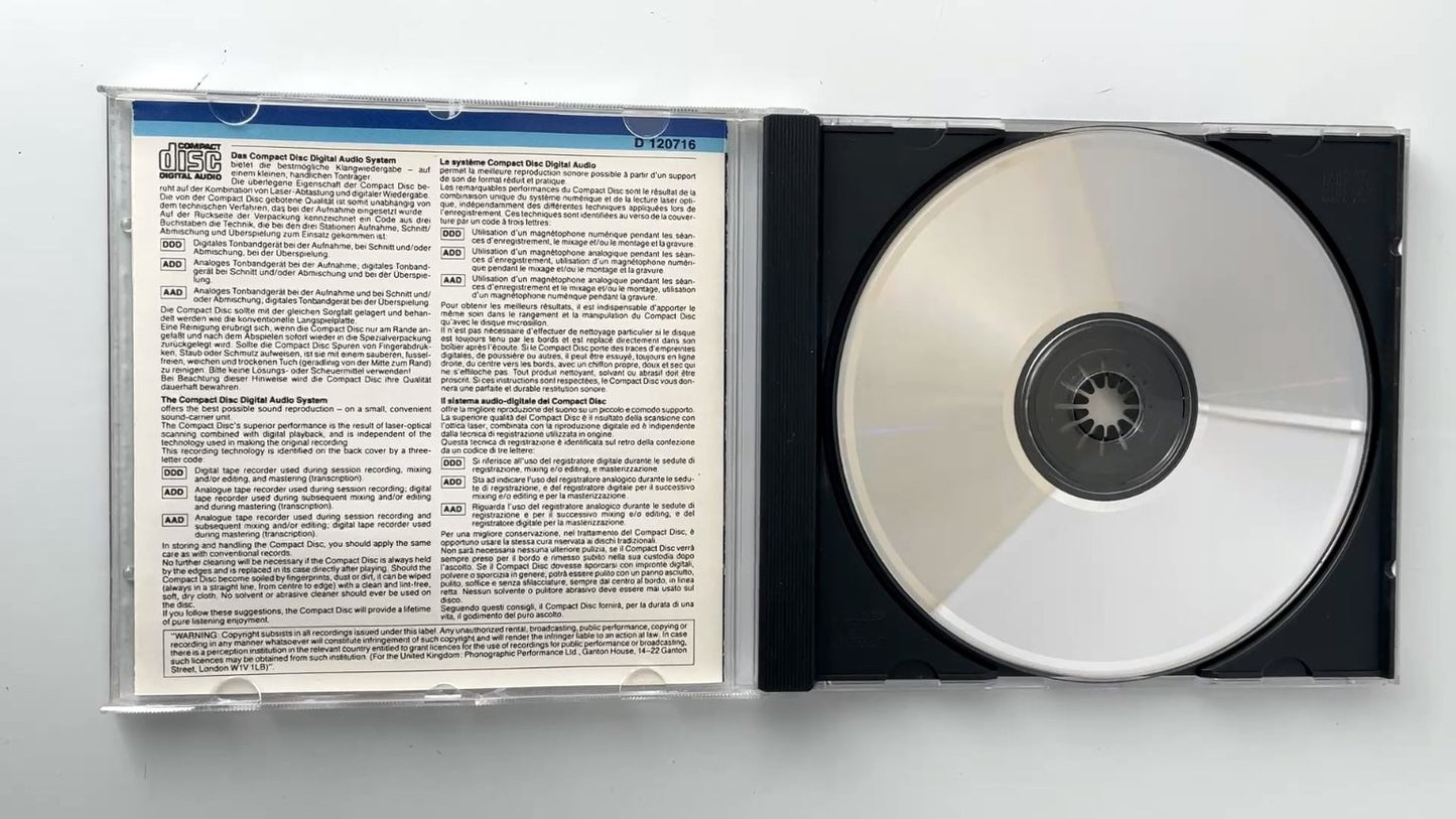 Tschaikowsky Symphony No.4 CD 1987 Kurt Masur Gewandhausorchester Teldec