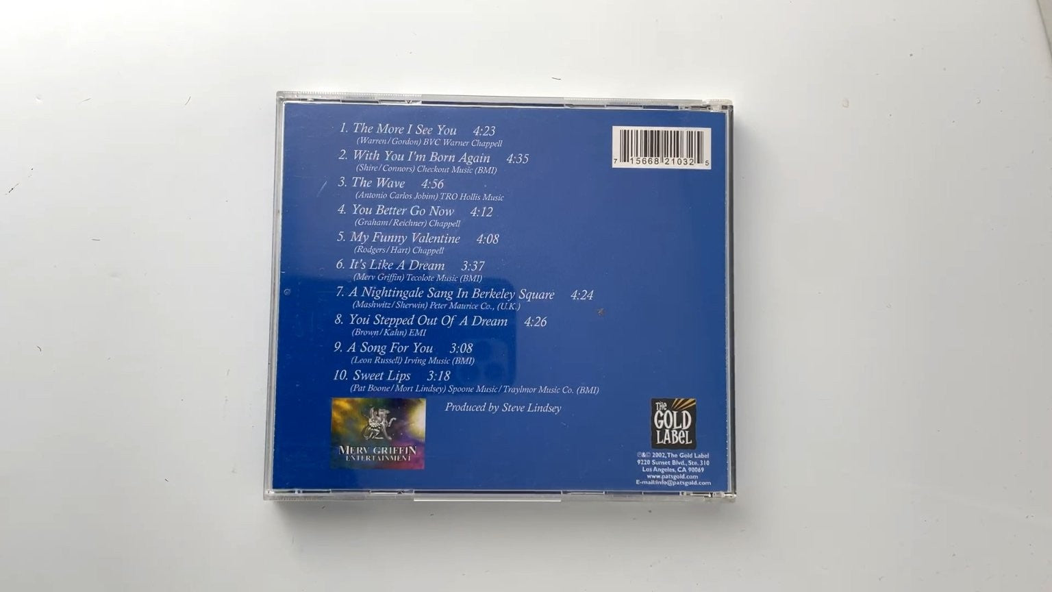 Merv Griffin - It's Like A Dream CD 2001 Jazz Vocal The Gold Label