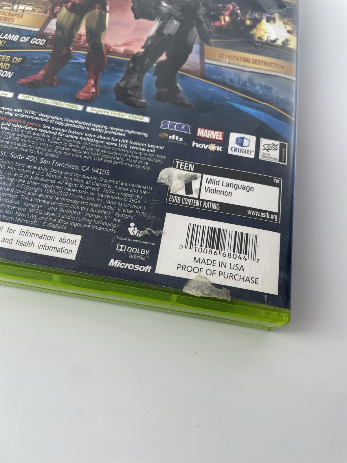 Rare Walmart Exclusive Iron Man 2 (Microsoft Xbox 360, 2010)Complete W/Manual