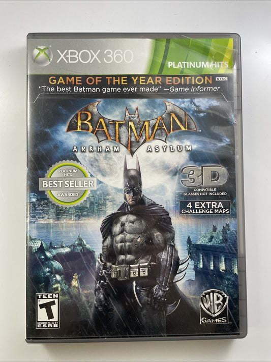 Batman Arkham Asylum GOTY Xbox 360 PH - Complete CIB