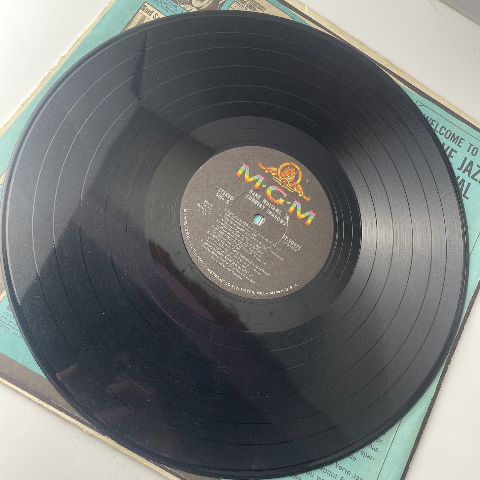 HANK WILLIAMS, JR. COUNTRY SHADOWS MGM RECORDS SE-4391 1966 VG+