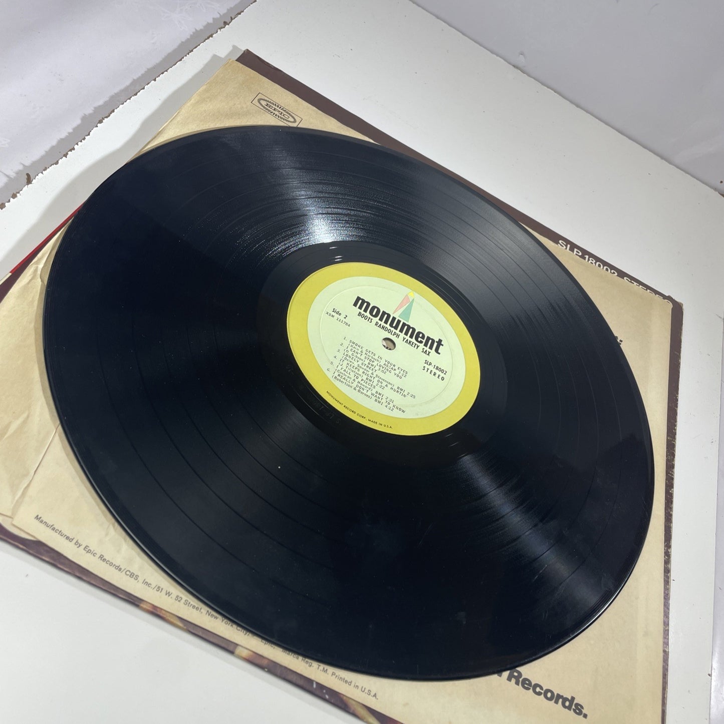 Boots Randolph's Yakety Sax! Vinyl LP Stereo JAZZ Monument Fast SHIPPING
