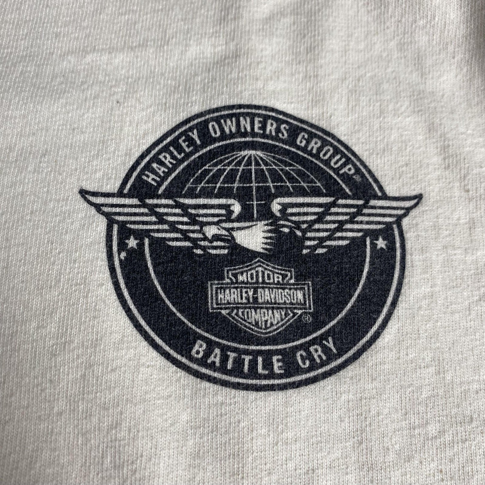 Harley Owners Group Shirt Mens 3XL Battle Cry Virginia Tennessee Eagle Biker