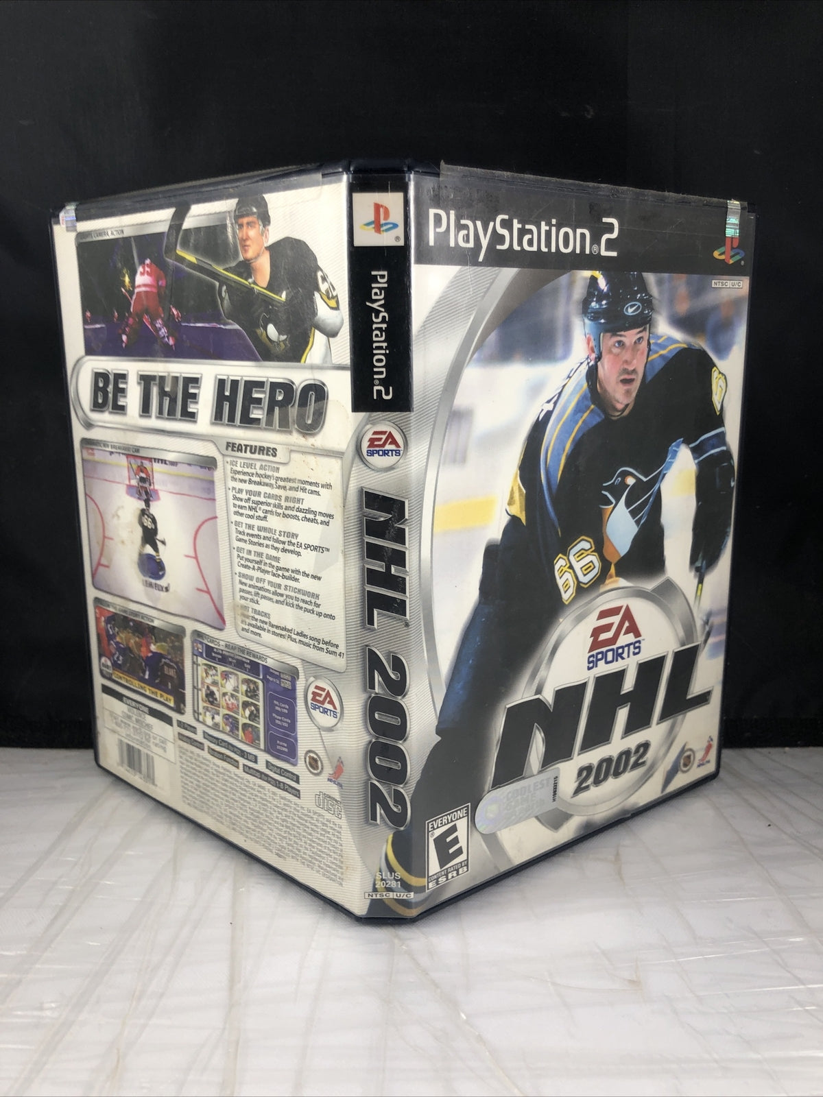 NHL 2002 PlayStation 2 PS2 Complete In Box CIB See Pics Outside Box Damaged