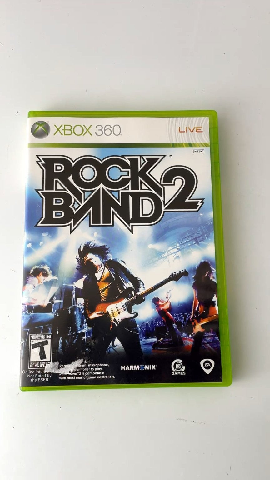 Rock Band 2 Xbox 360 Video Game Multiplayer Music Rhythm