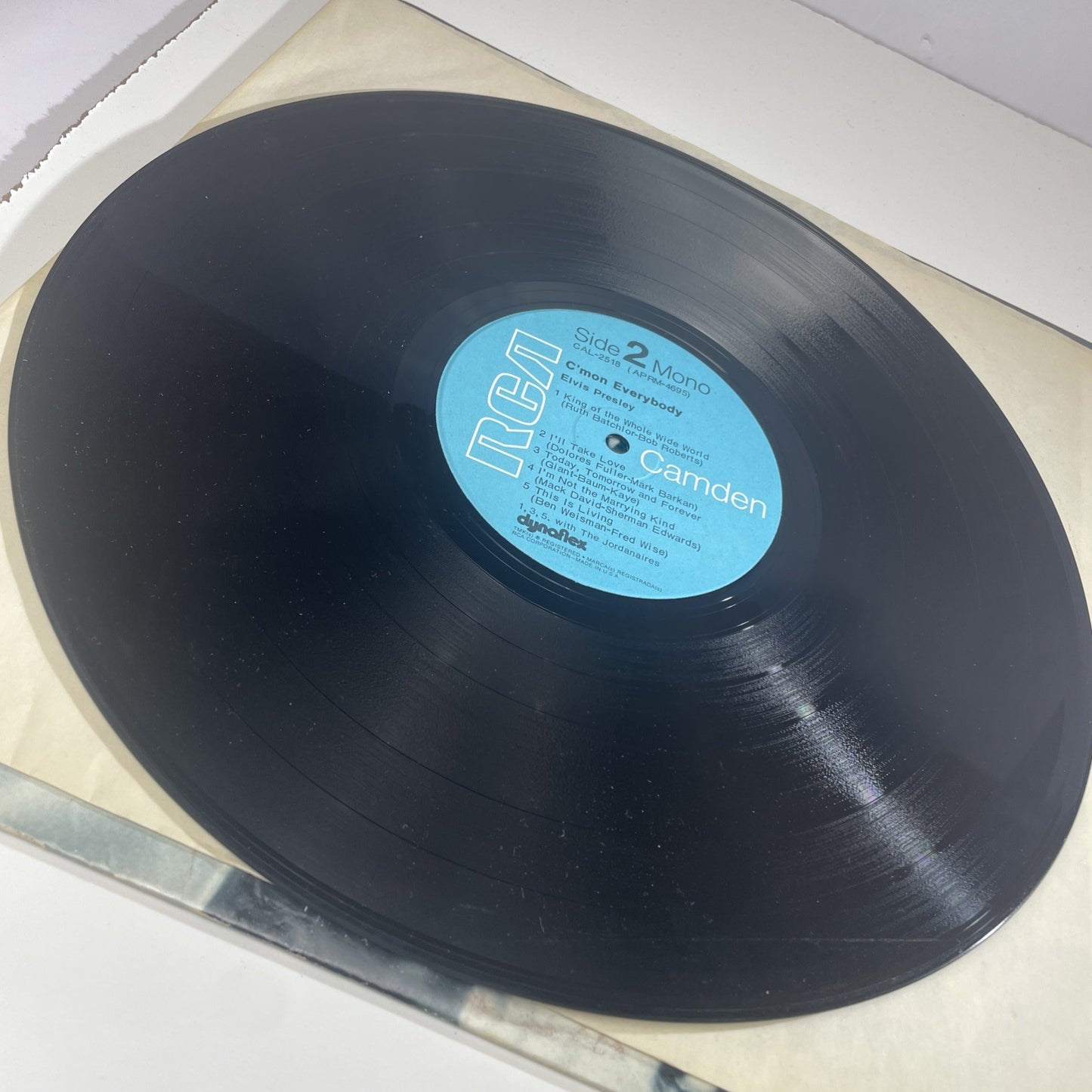 Elvis Presley C'mon Everybody Vinyl LP RCA Camden CAL-2518 1971 MONO Read! Warp