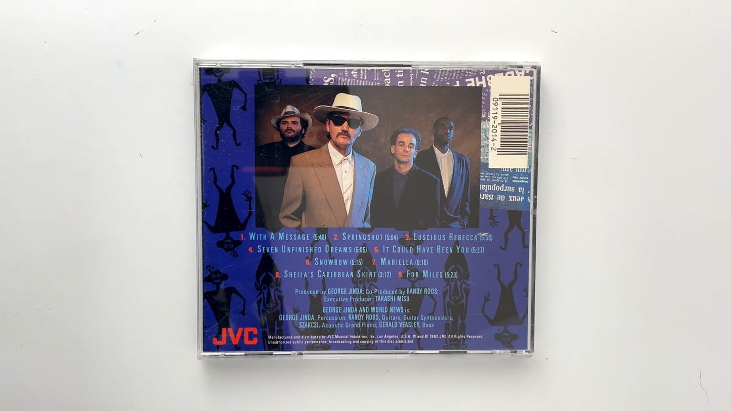 George Jinda and World News - Up From The Ashes CD 1992 Jazz JVC