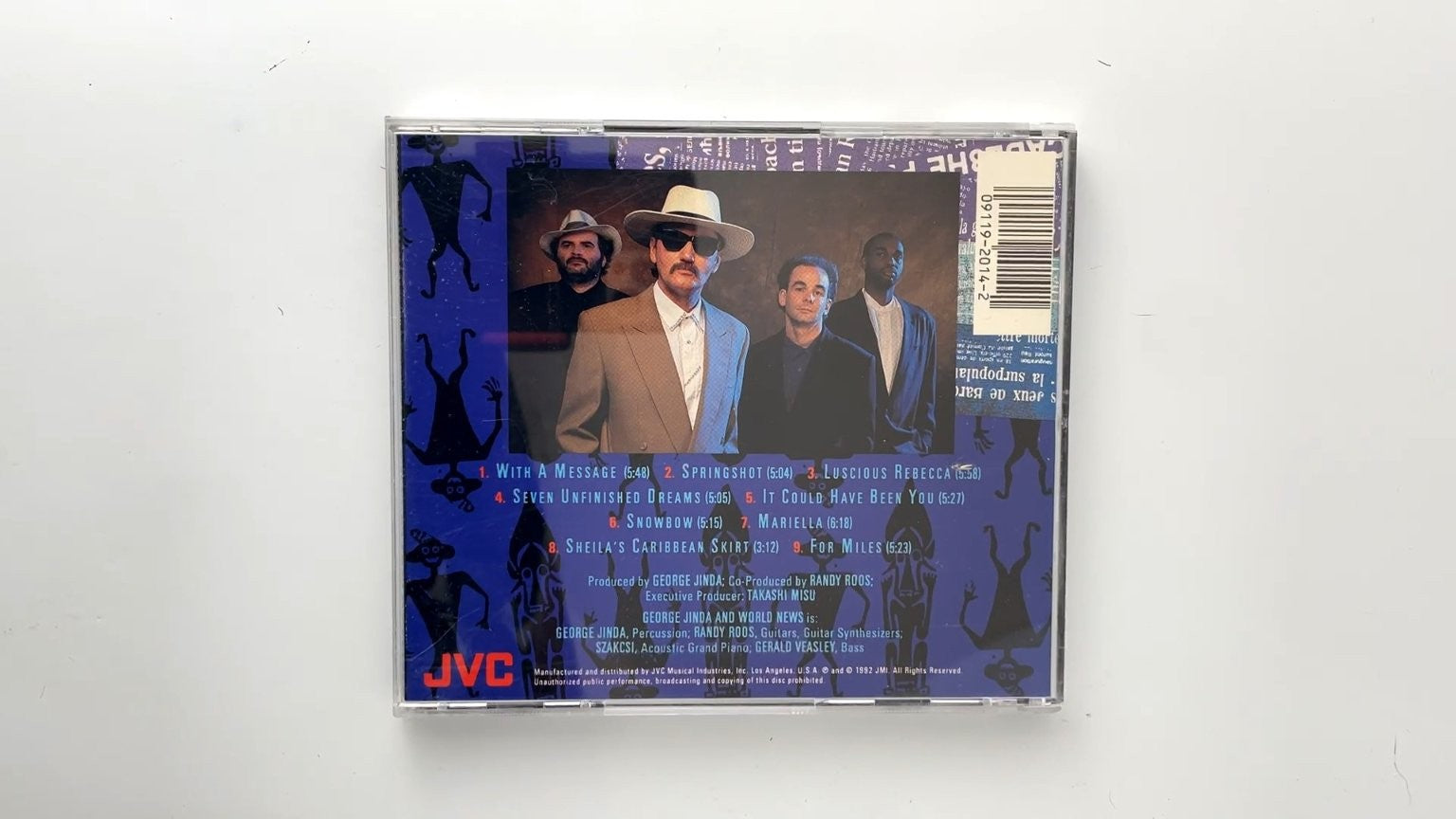 George Jinda and World News - Up From The Ashes CD 1992 Jazz JVC