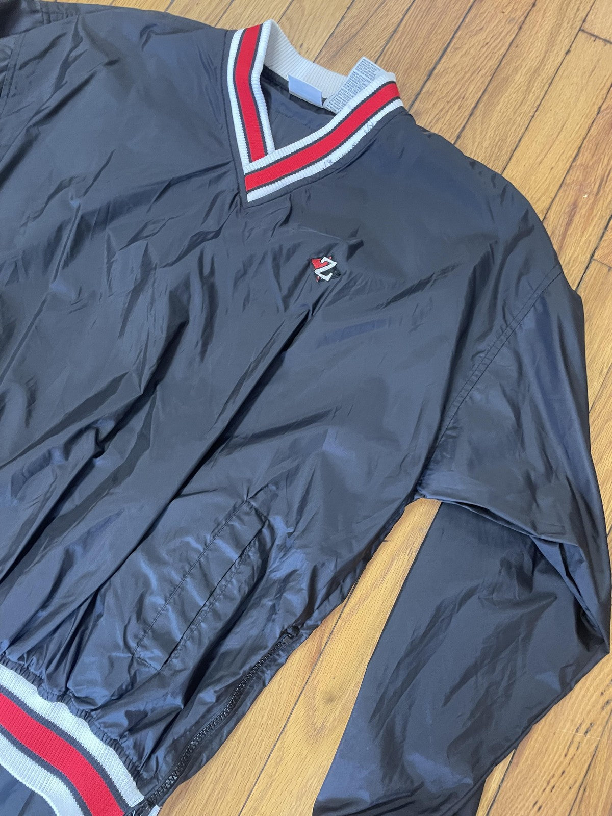 Vintage Jerzees Pullover Tracksuit Mens Medium Nylon Windbreaker Athletic 90s