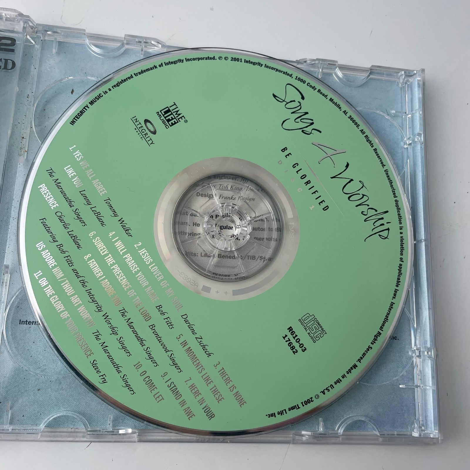 Songs 4 Worship Be Glorified 2 CD Compilation Time Life Integrity 2001
