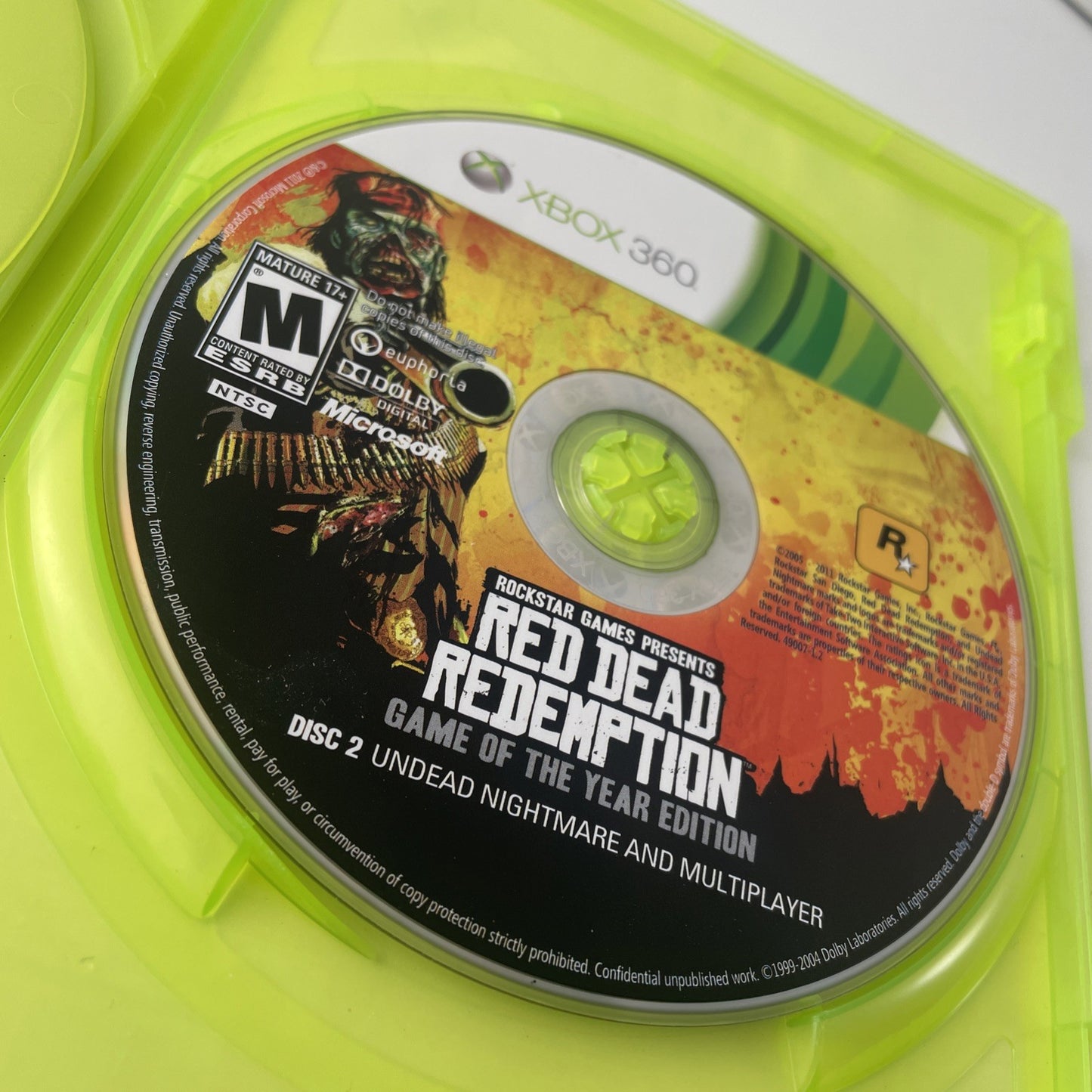 Red Dead Redemption (Microsoft Xbox 360, 2010) No Map, Manual