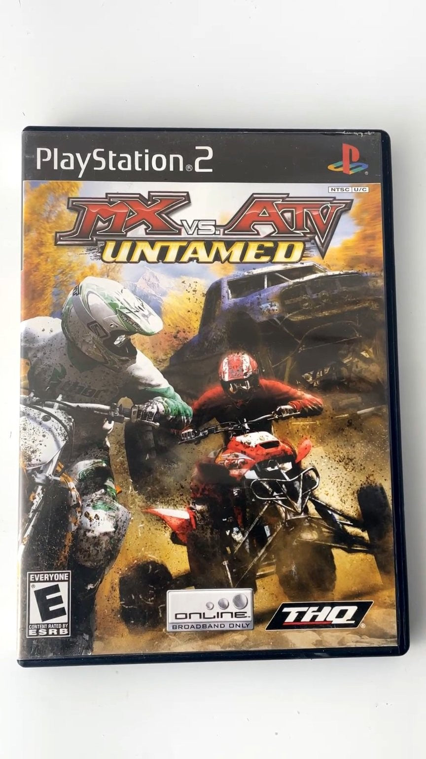 MX vs ATV Untamed PlayStation 2 Video Game Multiplayer Online