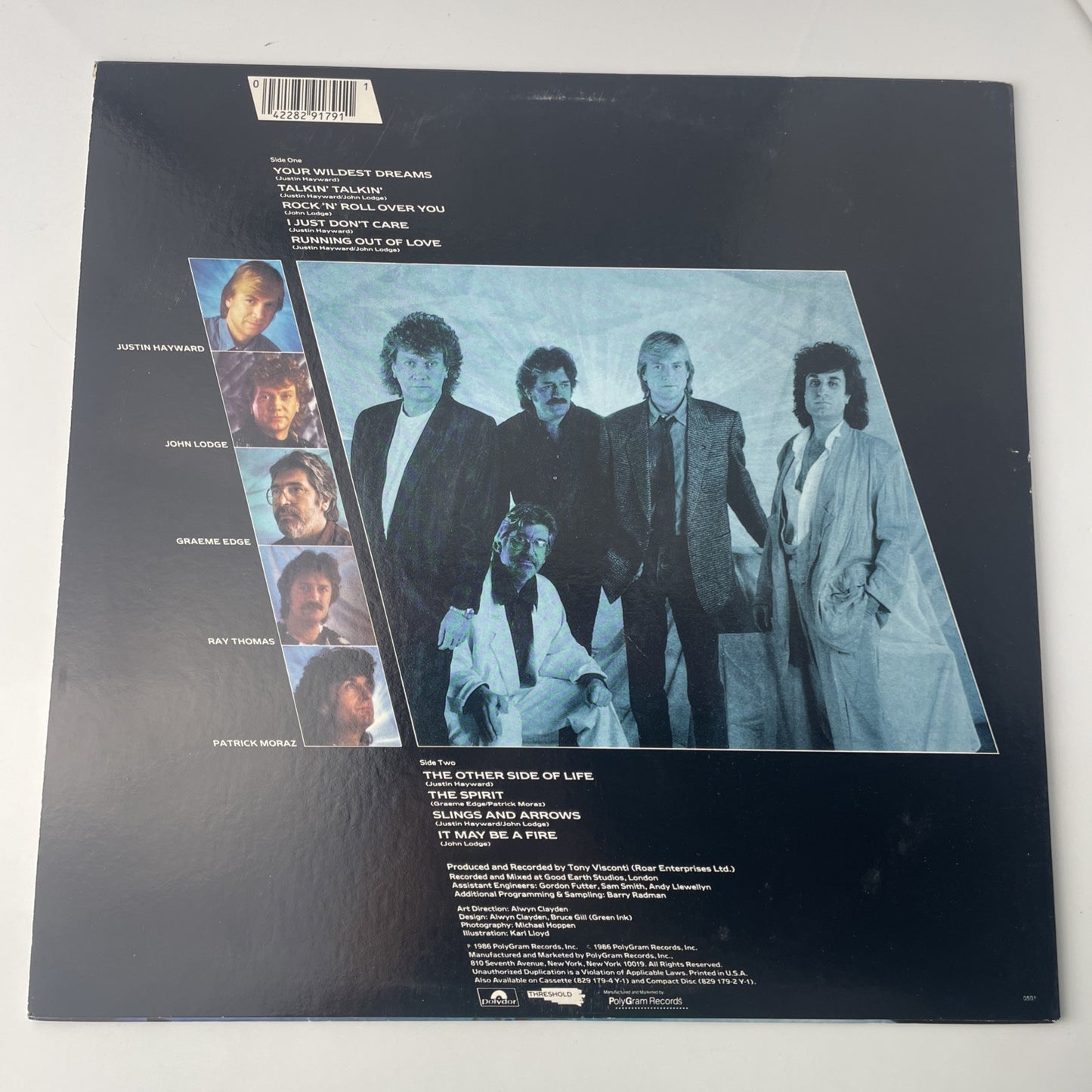 The Moody Blues Vinyl Sealed  PolyGram Records #0501 Your Wildest Dreams 1986