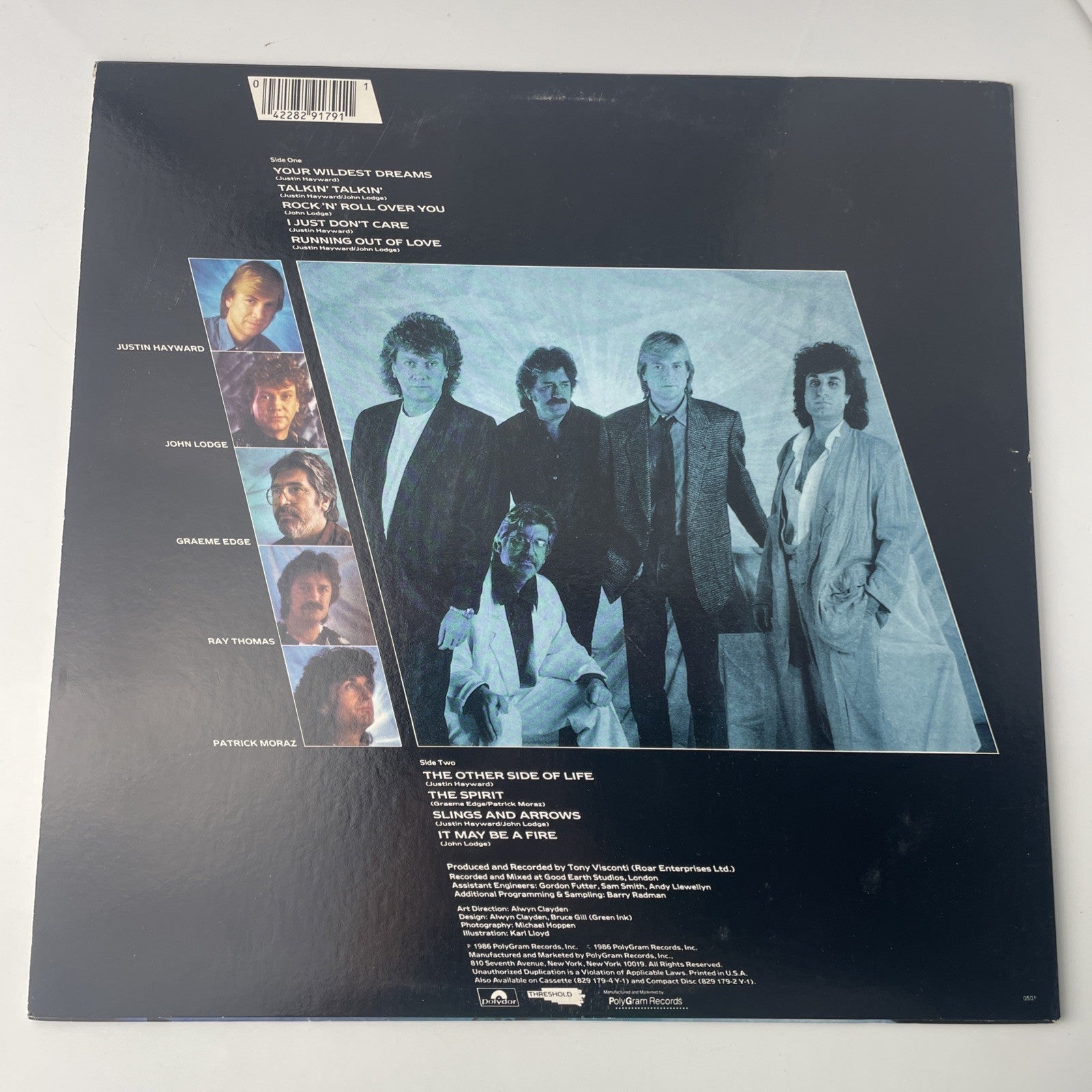 The Moody Blues Vinyl Sealed  PolyGram Records #0501 Your Wildest Dreams 1986