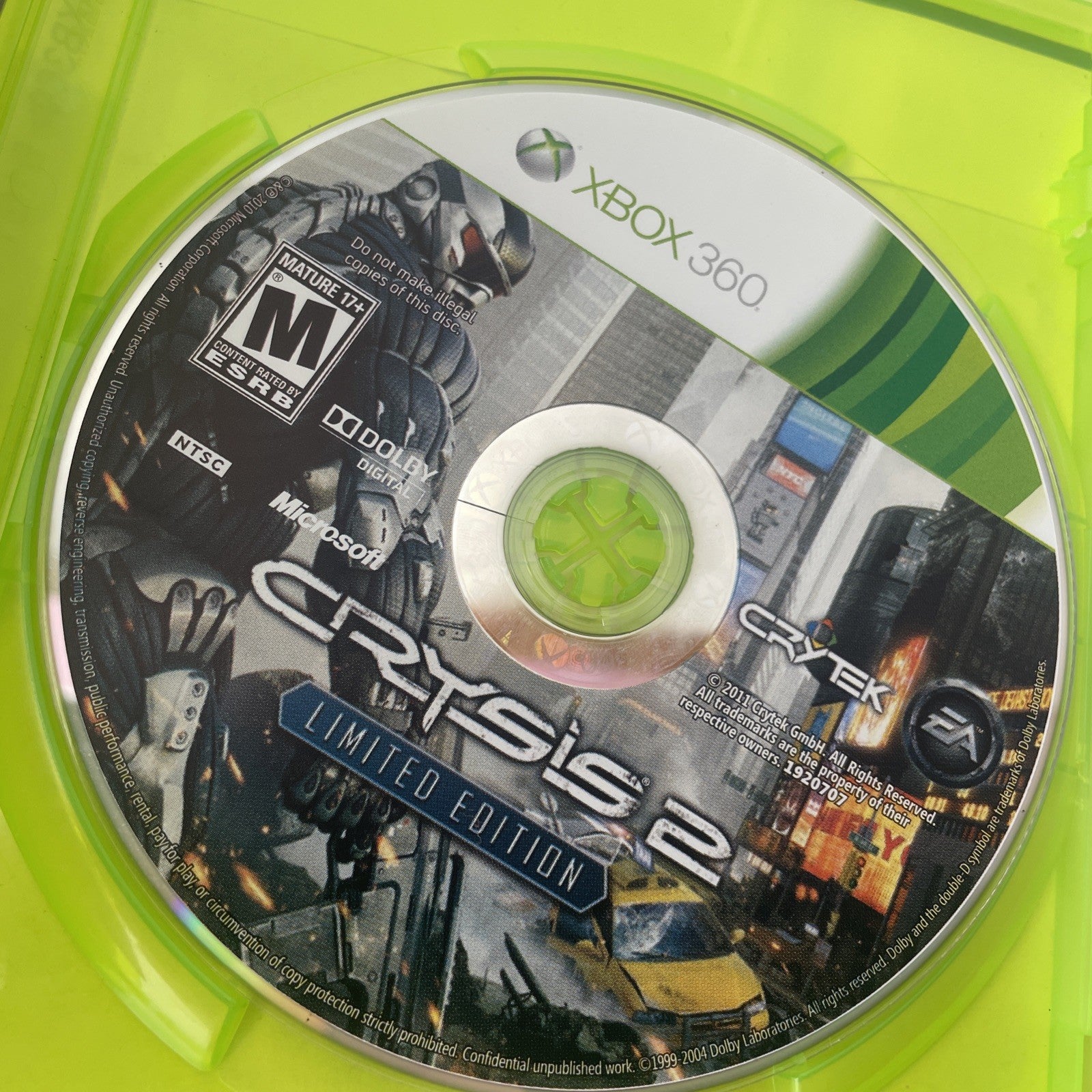 Crysis 2 LMTD Ed. - Microsoft Xbox 360 - Tested Very Good