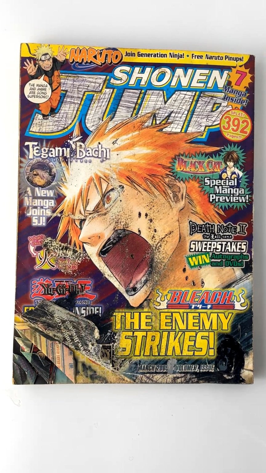 Shonen Jump Vol 7 March 2009 Illustrated Manga Preview Naruto Bleach