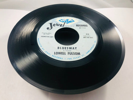 Rare PROMO Blues 1960s LOWELL FULSOM: my baby / bluesway JEWEL 7" Single 45 RPM
