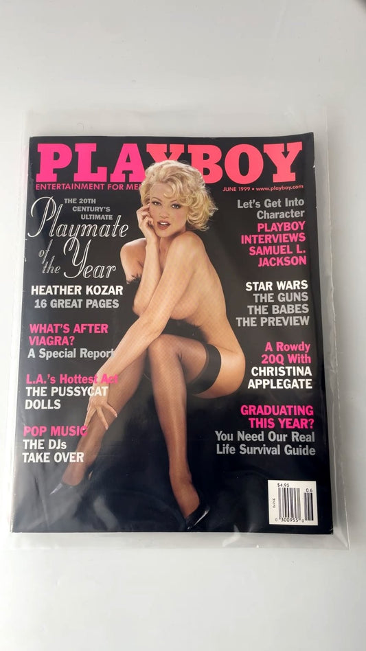 Playboy June 1999 Heather Kozar Playmate of the Year Samuel L. Jackson