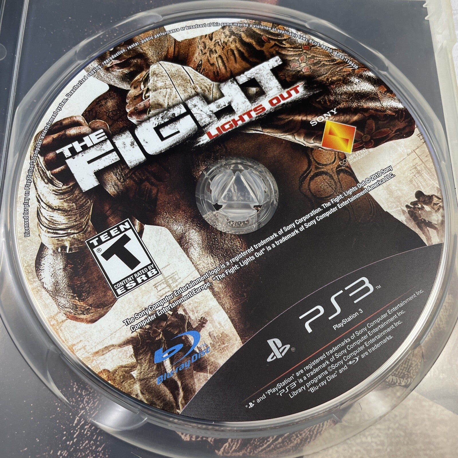Sony PS3 The Fight Lights Out With Manual Very Good Condition Fighting Game