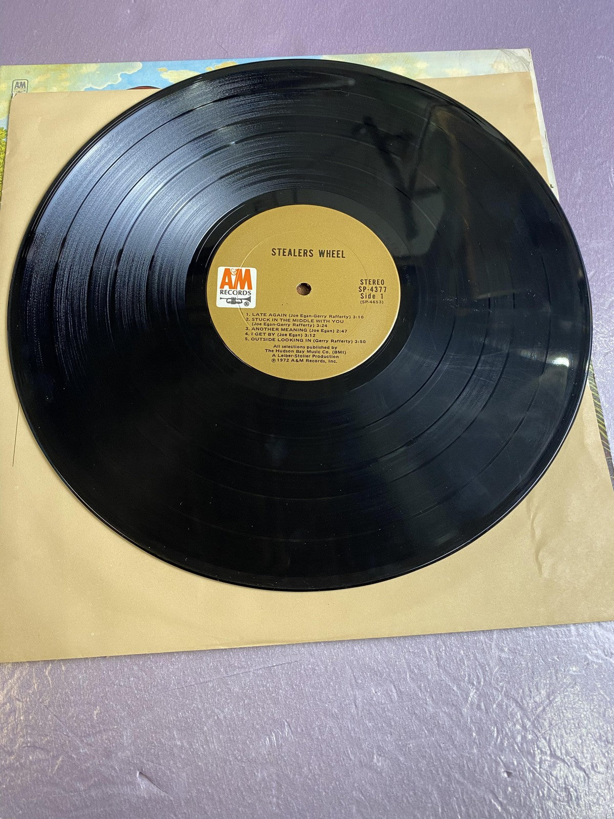 Vintage Stealers Wheel Self-Titled 12" Vinyl LP 1972 AFM Classic Rock Album