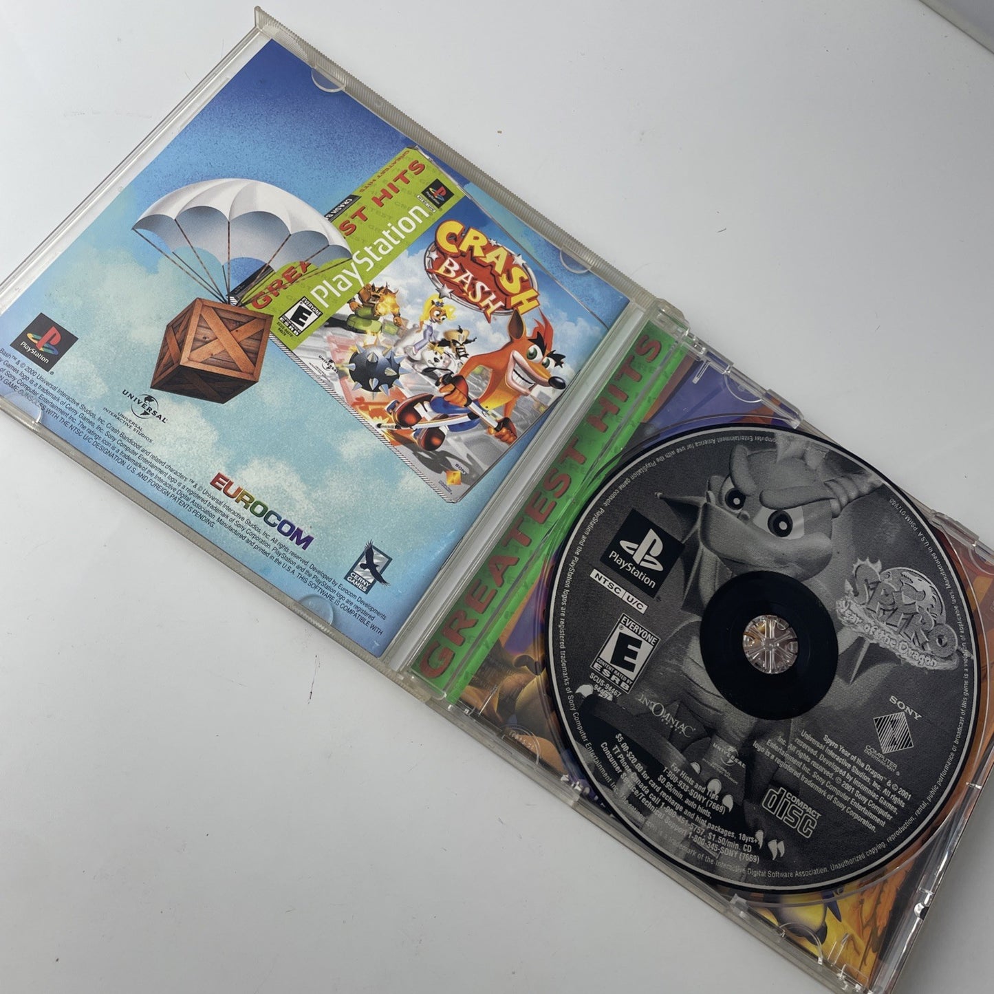 Sony PlayStation PS1 Spyro Year of the Dragon Greatest Hits CIB Tested Working