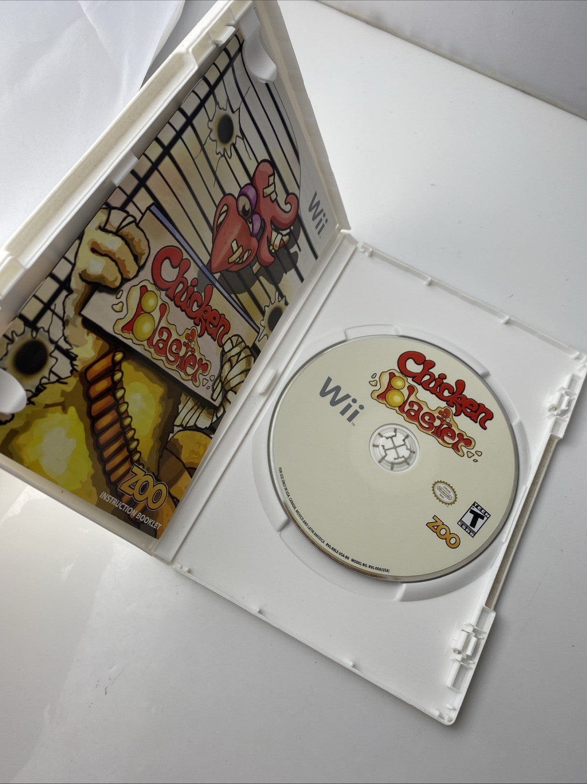 Chicken Blaster Nintendo Wii Tested and Working with Manual