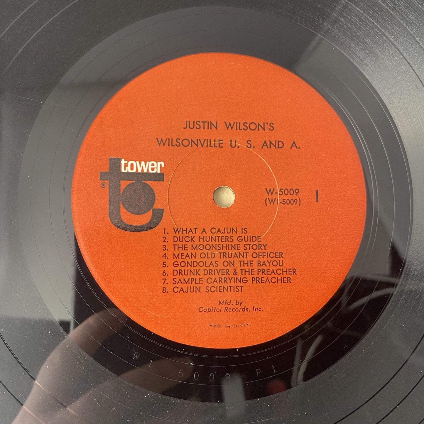 Vintage Justin Wilson Wilsonville U.S. And A. 12" Black Vinyl LP Tower Comedy