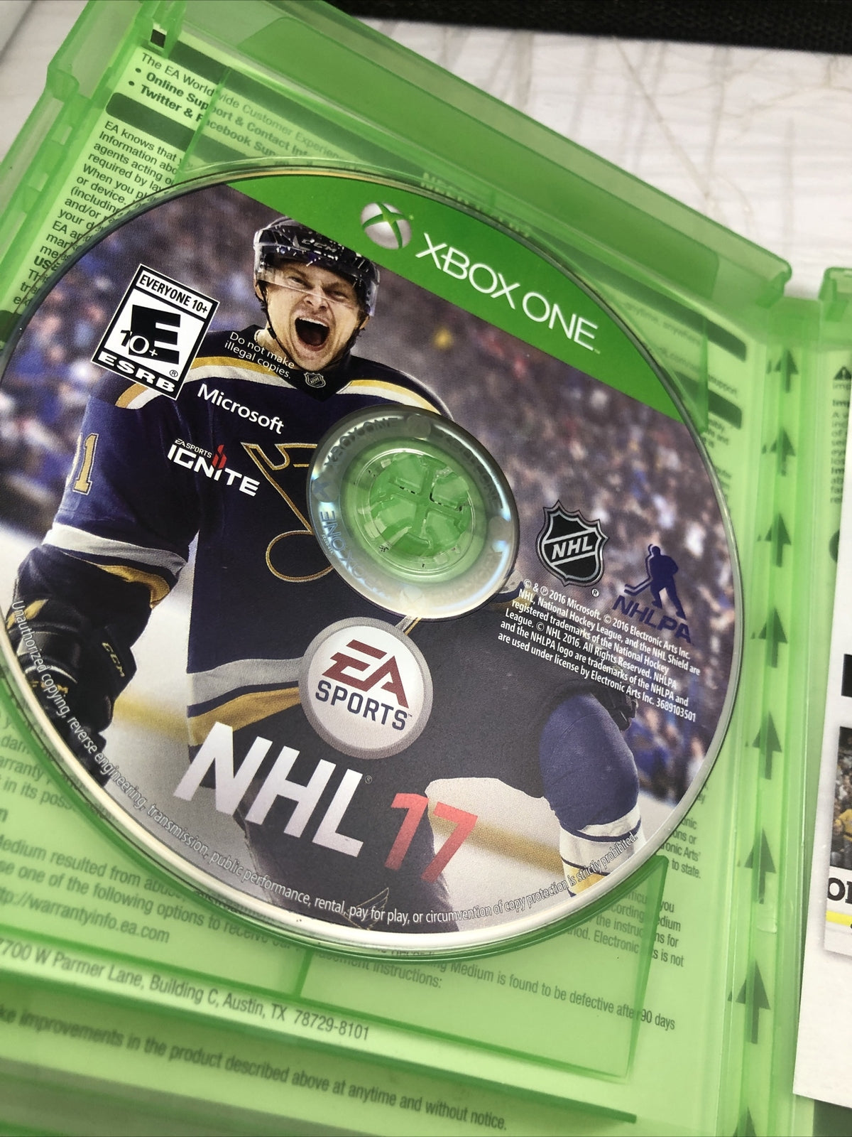 NHL 17 (Microsoft Xbox One, 2016) Hockey Game World Cup