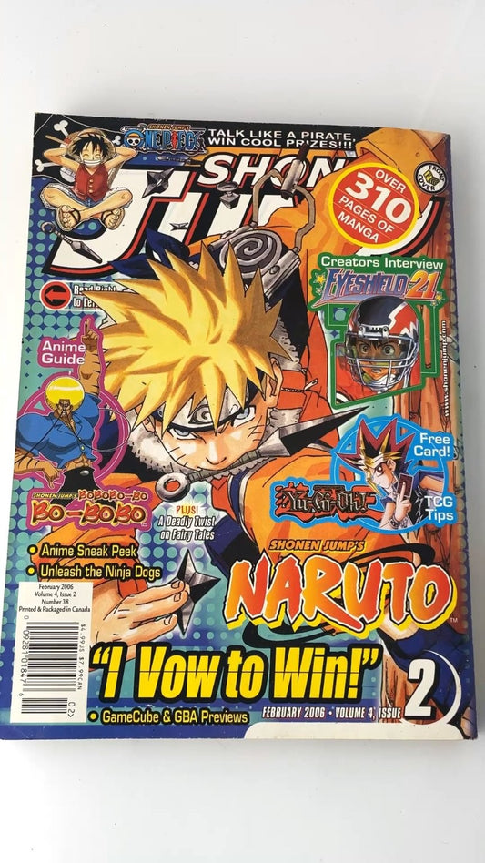 Shonen Jump Magazine Naruto Volume 4  2 February 2006 WITH YUGIOH PROMO CARD