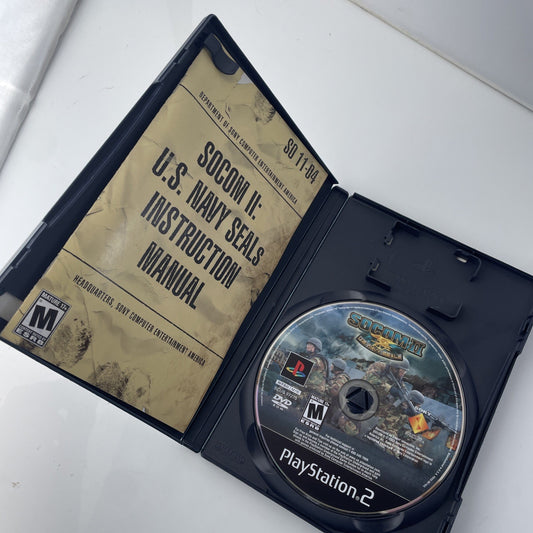 Socom II US (Sony Playstation 2) With Manual - Tested & Working !