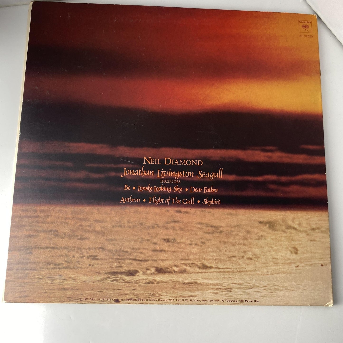 Vintage Neil Diamond Jonathan Livingston Seagull 12" Vinyl LP Columbia OST