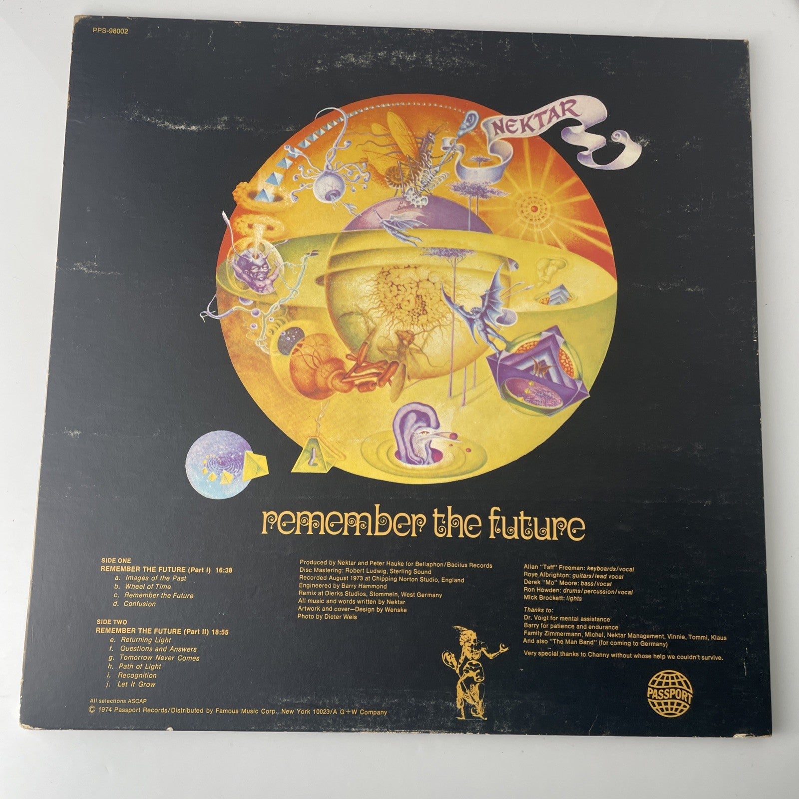 Nektar - Remember The Future - Vinyl LP 1974 Passport Records PPS-98002 ~ VG