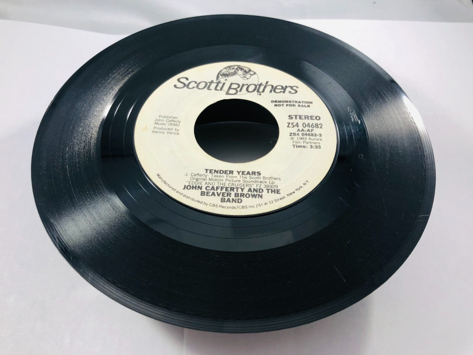 John Cafferty Beaver Brown Band Tender Years Promo WLP  US 7” 45 Rare DJ vintage