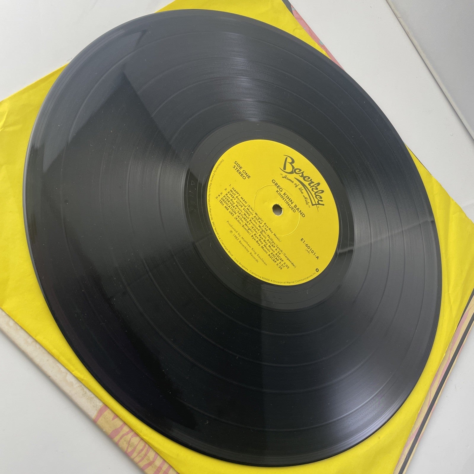 GREG KIHN BAND - KIHNTINUED - BESERKLEY E1-60101 - LP Record VG+