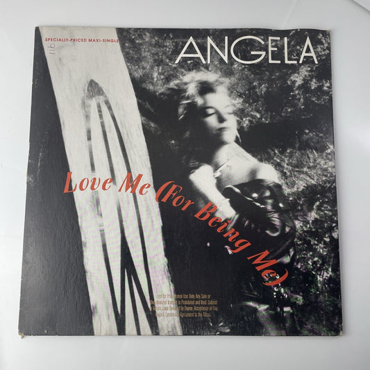 Angela Love Me For Being Me PROMO SINGLE Vinyl Record Album