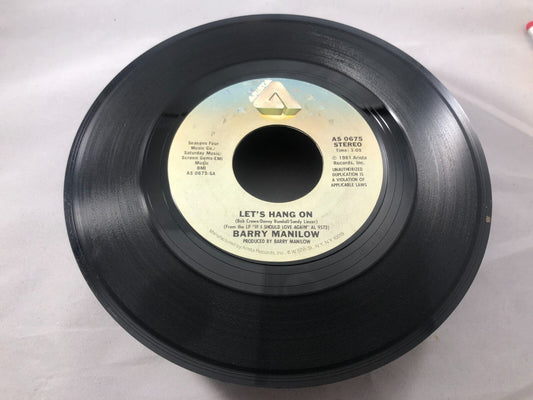 Barry Manilow 45 Let's Hang On / No Other Love VG see pics