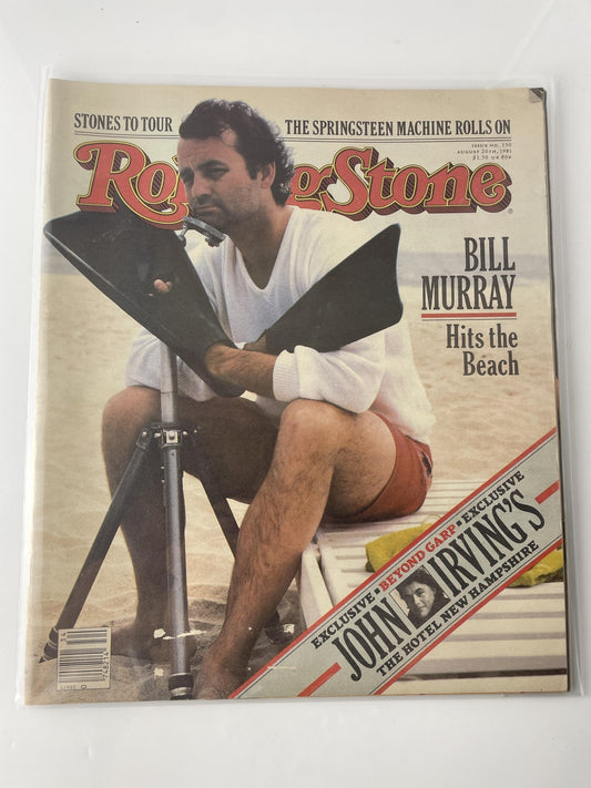 Vintage Rolling Stone Magazine Issue No. 350 August 20 1981 Beach Cover Original