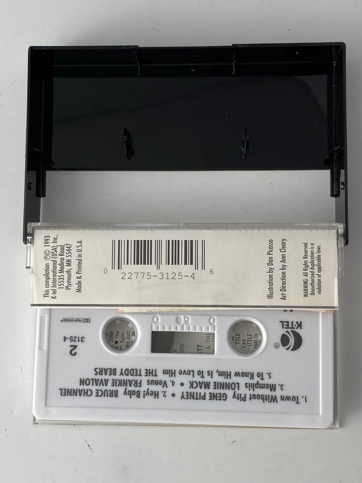 Various Solid Gold Rock & Roll Cassette 1993 K-Tel International