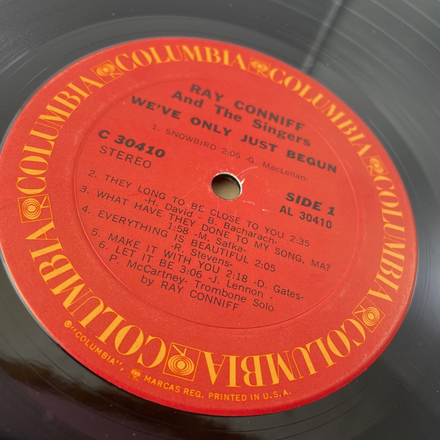 Ray Conniff and the Singers We've Only Just Begun 12" Vinyl C 30410