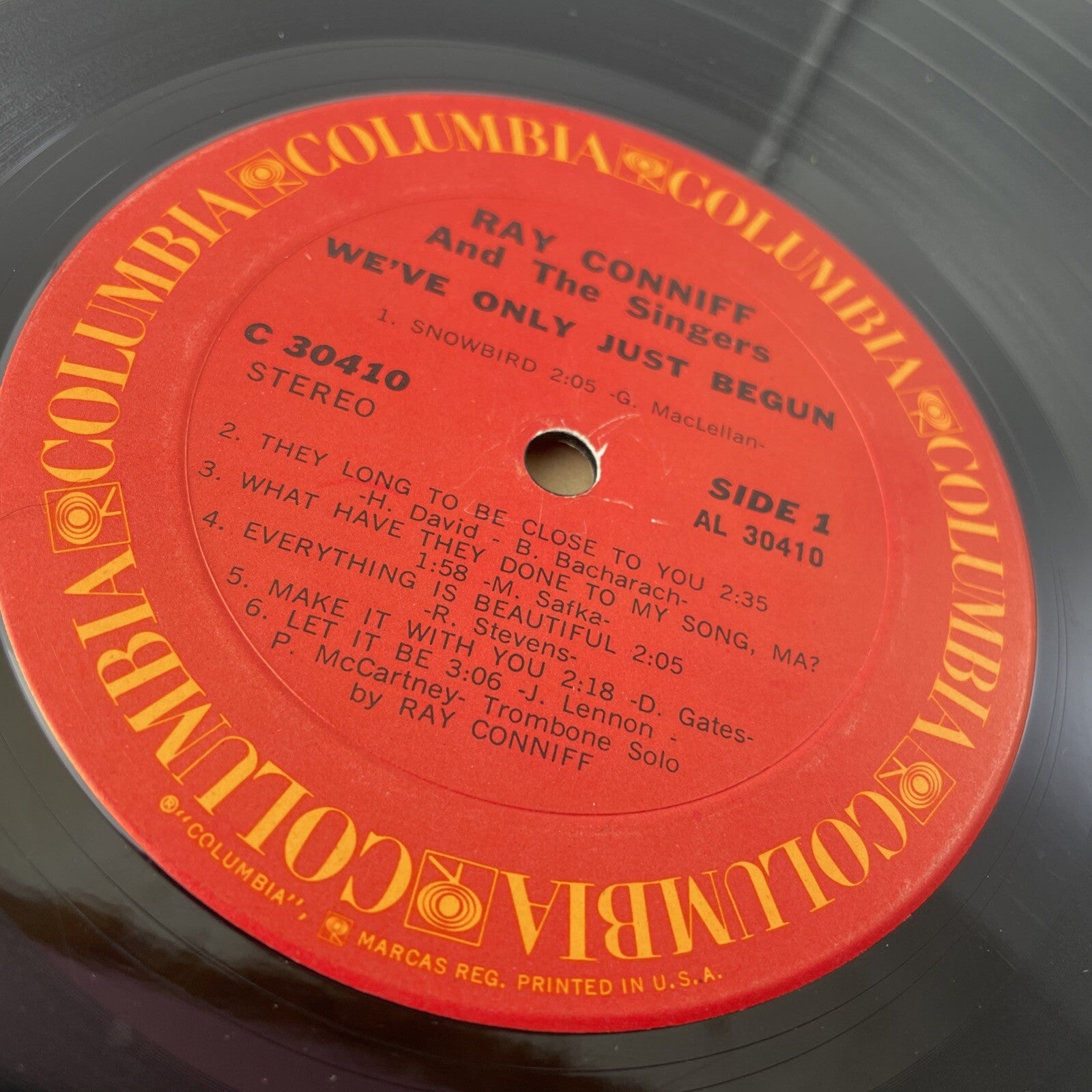 Ray Conniff and the Singers We've Only Just Begun 12" Vinyl C 30410