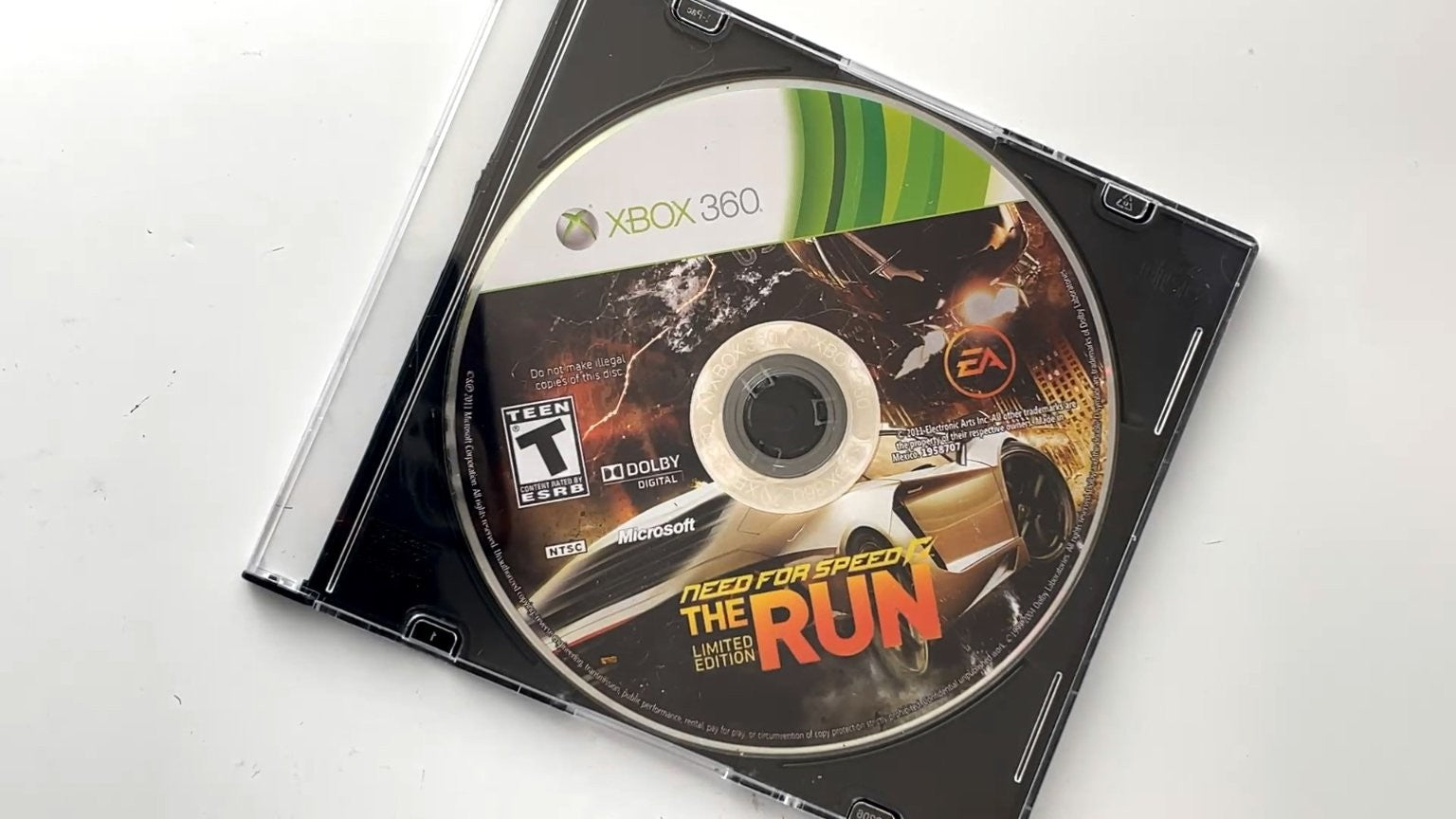 Need for Speed The Run Limited Edition Xbox 360 Video Game DISC ONLY TESTED