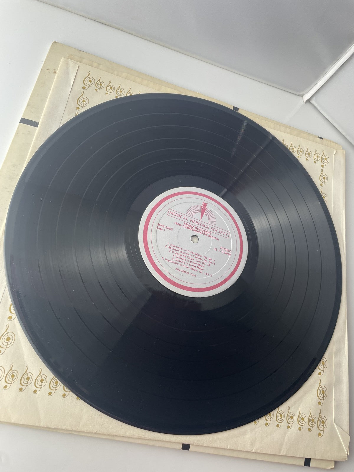 Vintage Franz Schubert 150th Commemorative Recital Vinyl 2xLP Jörg Demus Piano