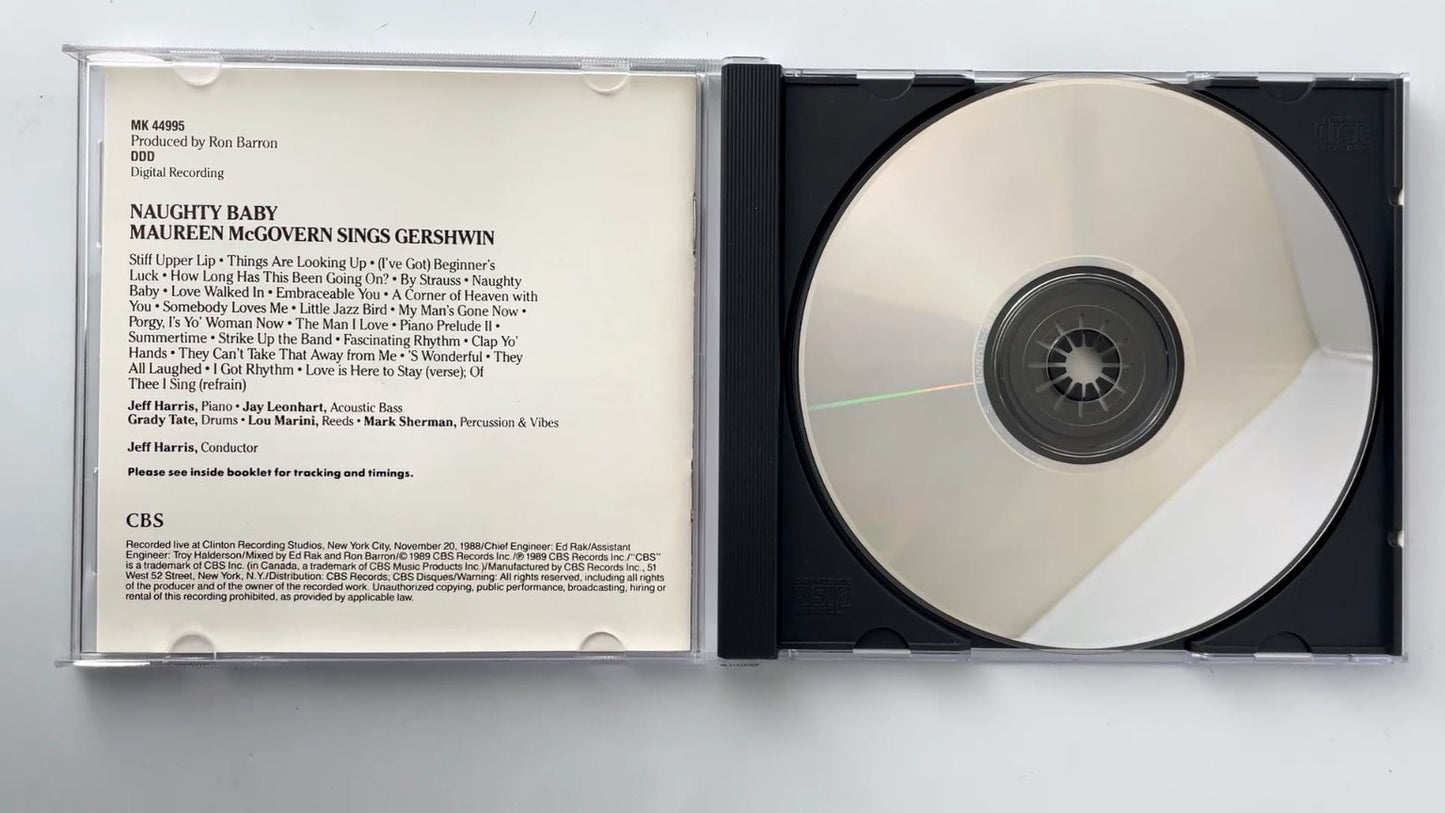 Maureen McGovern - Naughty Baby Sings Gershwin CD 1989 Live Jazz CBS