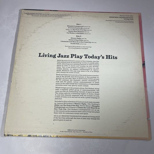 LP MEMPHIS UNDERGROUND LIVING JAZZ RCA CAS-2394 Vintage 70s Record VG