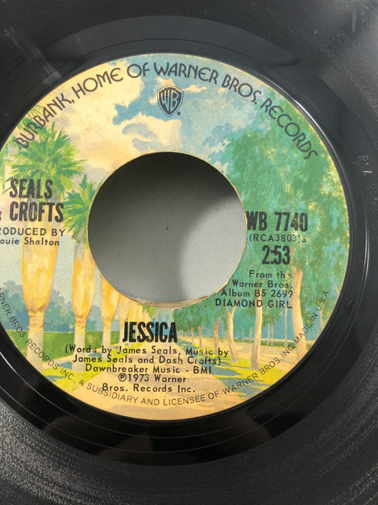 Seals & Croft - Jessica - Warner Bros (45 RPM 7”) (RC5) G+